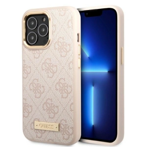 Kup Case Guess GUHMP13XU4GPRP für Apple iPhone 13 Pro Max rosa/pink Hartschale 4G Logo-Platte MagSafe - GUE2082 - {ean13} - Sklep Home Screen