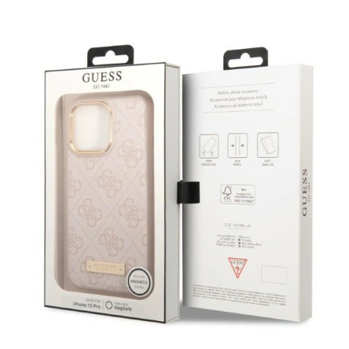 Kup Case Guess GUHMP13XU4GPRP für Apple iPhone 13 Pro Max rosa/pink Hartschale 4G Logo-Platte MagSafe - GUE2082 - {ean13} - Sklep Home Screen