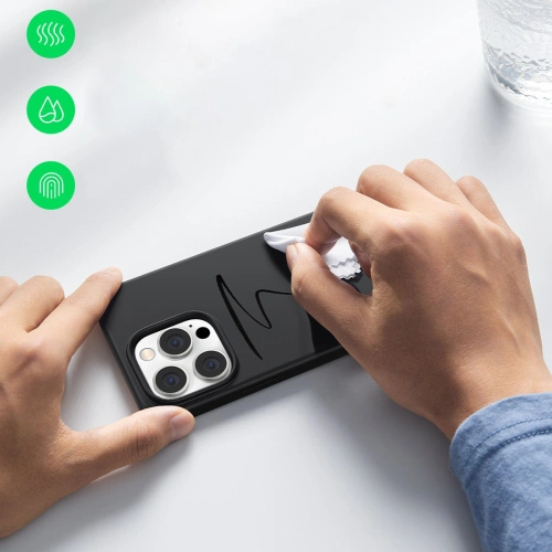 Kup Husa UGREEN LP627 Silky Silicone Protective Case Apple iPhone 14 Pro negru - UGR1400 - {ean13} - Sklep Home Screen