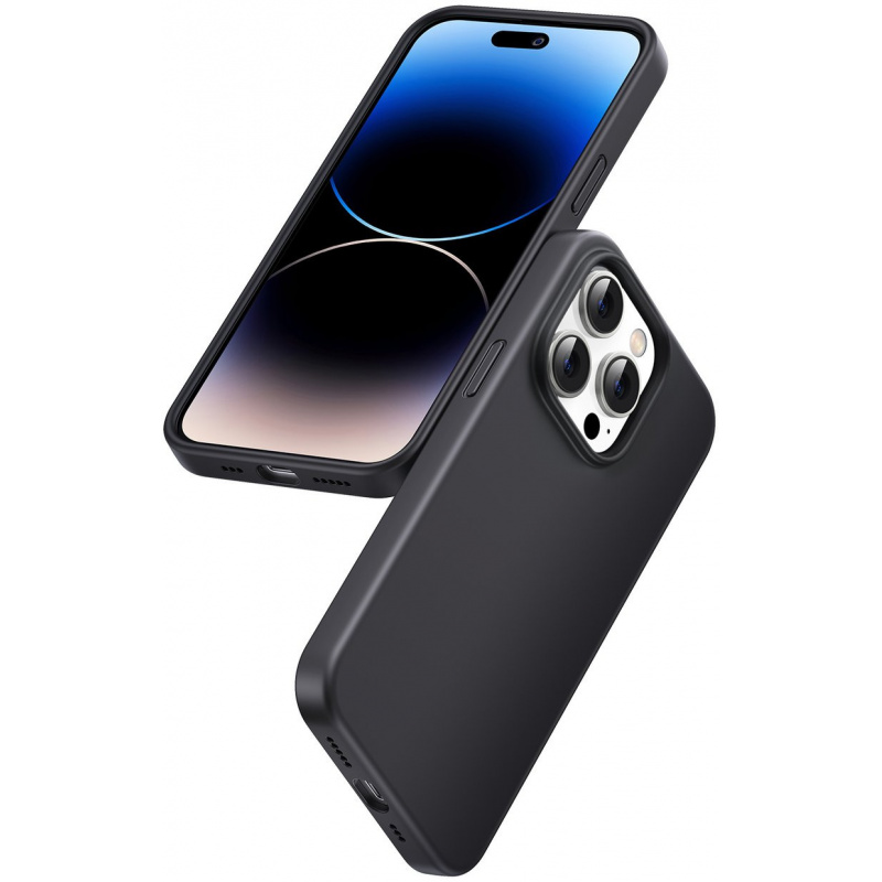 Kup Etui UGREEN LP628 Silky Silicone Protective Case Apple iPhone 14 Pro Max czarny - 6957303899227 - UGR1401 - Homescreen.pl
