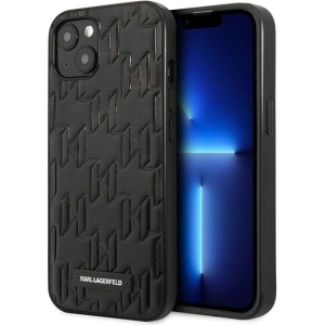Kup Case Karl Lagerfeld KLHCP13SMNMP1K Apple iPhone 13 mini Hardcase schwarz/black Monogram Plaque - KLD1103 - {ean13} - Sklep Home Screen