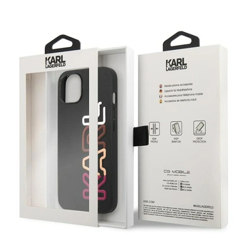 Buy Karl Lagerfeld KLHCP13SPCOBK Apple iPhone 13 mini black hardcase Multipink Brand - KLD1104 - {ean13} - Home Screen Store Europe