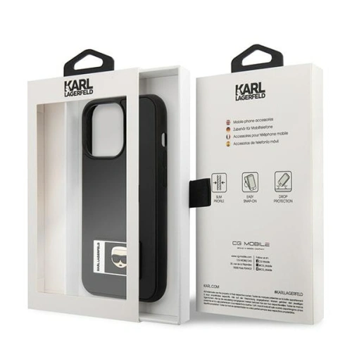 Kup Etui Karl Lagerfeld KLHCP13X3DKPK Apple iPhone 13 Pro Max negru/black hardcase Ikonik Patch - KLD1106 - {ean13} - Sklep Home Screen