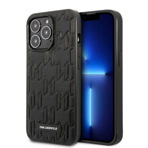 Kup Case Karl Lagerfeld KLHCP13XMNMP1K Apple iPhone 13 Pro Max Hardcase schwarz/black Monogramm-Plakette - KLD1107 - {ean13} - Sklep Home Screen