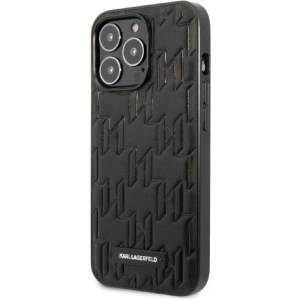 Buy Karl Lagerfeld KLHCP13XMNMP1K Apple iPhone 13 Pro Max hardcase black Monogram Plaque - KLD1107 - {ean13} - Home Screen Store Europe