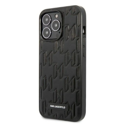 Kup Case Karl Lagerfeld KLHCP13XMNMP1K Apple iPhone 13 Pro Max Hardcase schwarz/black Monogramm-Plakette - KLD1107 - {ean13} - Sklep Home Screen