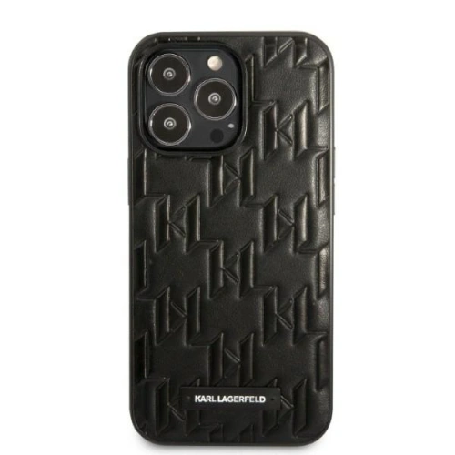Kup Case Karl Lagerfeld KLHCP13XMNMP1K Apple iPhone 13 Pro Max Hardcase schwarz/black Monogramm-Plakette - KLD1107 - {ean13} - Sklep Home Screen