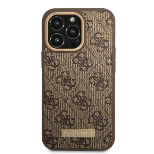 Kup Case Guess GUHMP13XU4GPRW Apple iPhone 13 Pro Max braun/hard case 4G Logo Plate MagSafe - GUE2083 - {ean13} - Sklep Home Screen