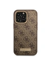 Buy Guess GUHMP13XU4GPRW Apple iPhone 13 Pro Max brown hard case 4G Logo Plate MagSafe - GUE2083 - {ean13} - Home Screen Store Europe