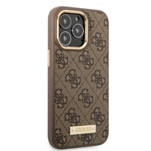Kup Case Guess GUHMP13XU4GPRW Apple iPhone 13 Pro Max braun/hard case 4G Logo Plate MagSafe - GUE2083 - {ean13} - Sklep Home Screen