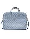 Tasche Guess GUCB15P4TB 16 Zoll blau Saffiano 4G Heißprägedruck Dreieckslogo