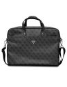 Torba Guess GUCB15P4TK 16 hüvelyk fekete Saffiano 4G Hot Stamp Triangle Logo