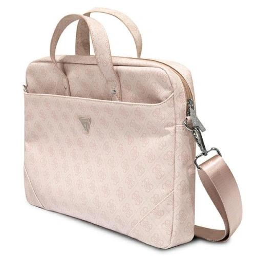 Kup Torba Guess GUCB15P4TP 16 cali różowy/pink Saffiano 4G Hot Stamp Triangle Logo - GUE2086 - {ean13} - Sklep Home Screen