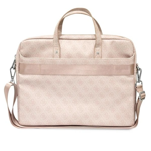 Kup Torba Guess GUCB15P4TP 16 cali różowy/pink Saffiano 4G Hot Stamp Triangle Logo - GUE2086 - {ean13} - Sklep Home Screen