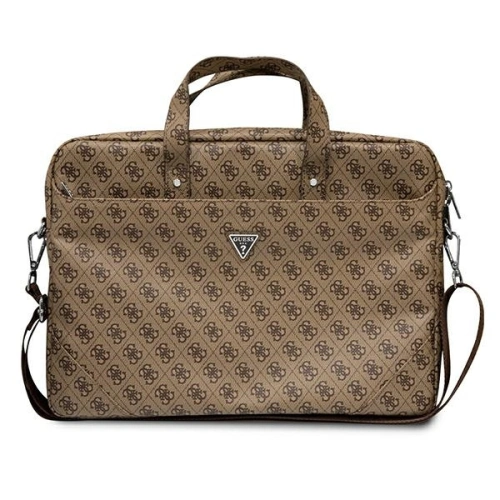 Kup Torba Guess GUCB15P4TW 16 palců hnědá/brown Saffiano 4G Hot Stamp Triangle Logo - GUE2087 - {ean13} - Sklep Home Screen