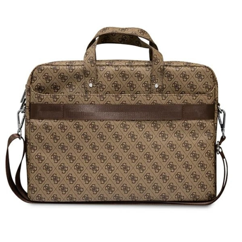 Kup Torba Guess GUCB15P4TW 16 palců hnědá/brown Saffiano 4G Hot Stamp Triangle Logo - GUE2087 - {ean13} - Sklep Home Screen