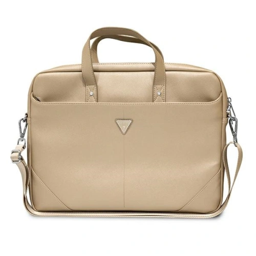 Kup Taška Guess GUCB15PSATLE 16 palců béžová/beige Saffiano Hot Stamp Triangle Logo - GUE2088 - {ean13} - Sklep Home Screen