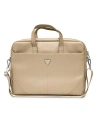Tasche Guess GUCB15PSATLE 16 Zoll beige Saffiano Hot Stamp Triangle Logo