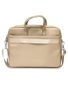 Kup Torba Guess GUCB15PSATLE 16 cali beżowy/beige Saffiano Hot Stamp Triangle Logo - GUE2088 - {ean13} - Sklep Home Screen