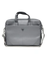 Torba Guess GUCB15PSATLG 16 cali srebrny/silver Saffiano Hot Stamp Triangle Logo