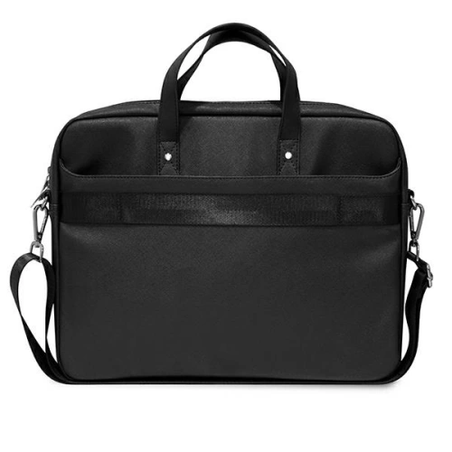 Kup Torba Guess GUCB15PSATLK 16 cali czarny/black Saffiano Hot Stamp Triangle Logo - GUE2090 - {ean13} - Sklep Home Screen
