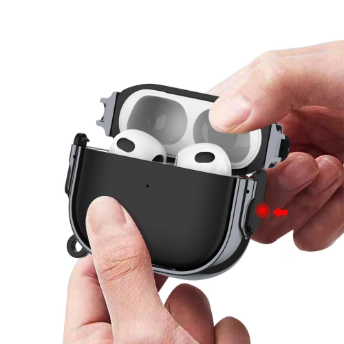 Kup Etui Tech-Protect Rough Lux Apple AirPods Pro 2/1 Black - THP1420 - {ean13} - Sklep Home Screen