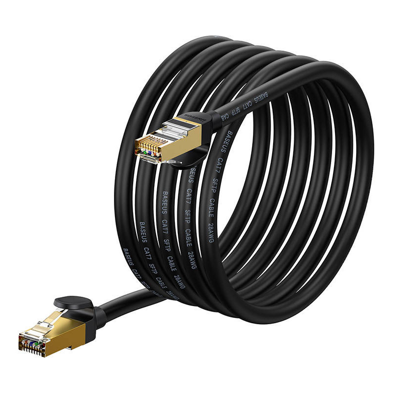 Kup Kabel sieciowy Baseus Ethernet RJ45, 10Gbps, 3m (czarny) - 6932172611385 - BSU3578 - Homescreen.pl