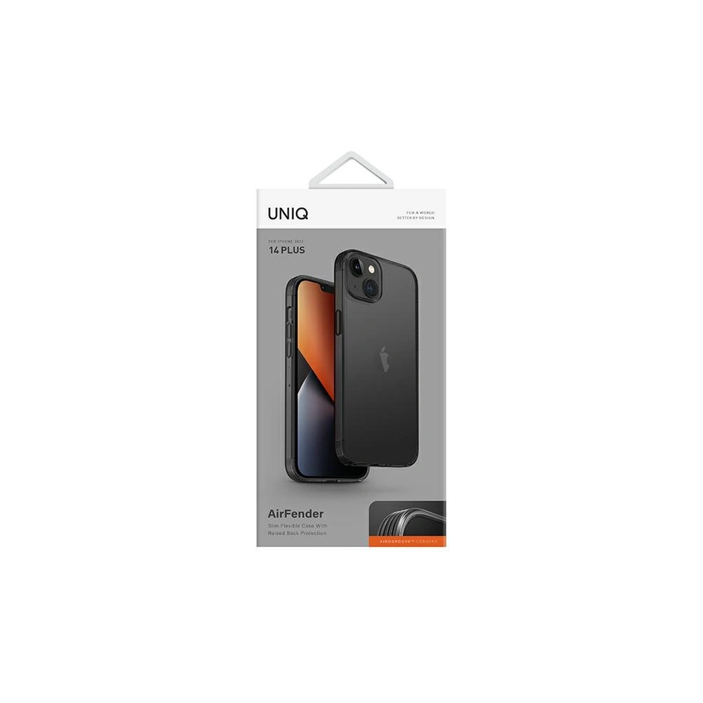 Etui UNIQ Air Fender Apple iPhone 14 Plus / 15 Plus szary/smoked grey tinted