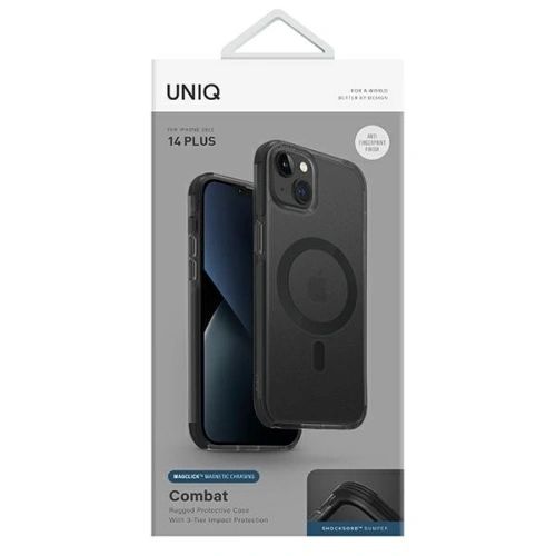 Kup Case UNIQ Combat für Apple iPhone 14 Plus / 15 Plus Magclick Charging schwarz/konkret charcoal - UNIQ662 - {ean13} - Sklep Home Screen