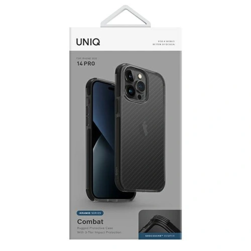 Kup Etui UNIQ Combat Apple iPhone 14 Pro černý/uhlíkově černý - UNIQ664 - {ean13} - Sklep Home Screen