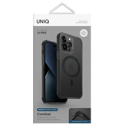 Kup Etui UNIQ Combat Apple iPhone 14 Pro Magclick Charging negru/concret cărbune - UNIQ665 - {ean13} - Sklep Home Screen