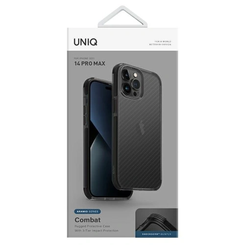 Kup Etui UNIQ Combat Apple iPhone 14 Pro Max fekete/szénszürke - UNIQ667 - {ean13} - Sklep Home Screen