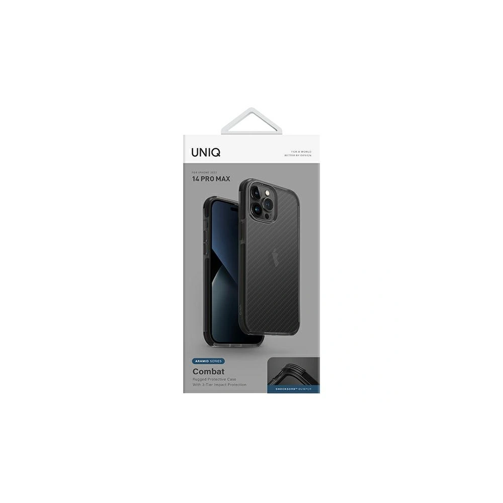 Etui UNIQ Combat Apple iPhone 14 Pro Max czarny/carbon black