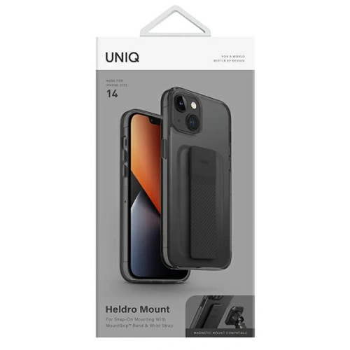 Kup Etui UNIQ Heldro Mount Apple iPhone 14 czarny/vapour smoke - UNIQ670 - {ean13} - Sklep Home Screen