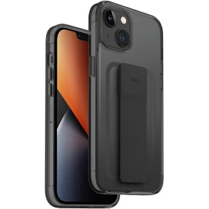 Etui UNIQ Heldro Mount Apple iPhone 14 Plus / 15 Plus czarny/vapour smoke