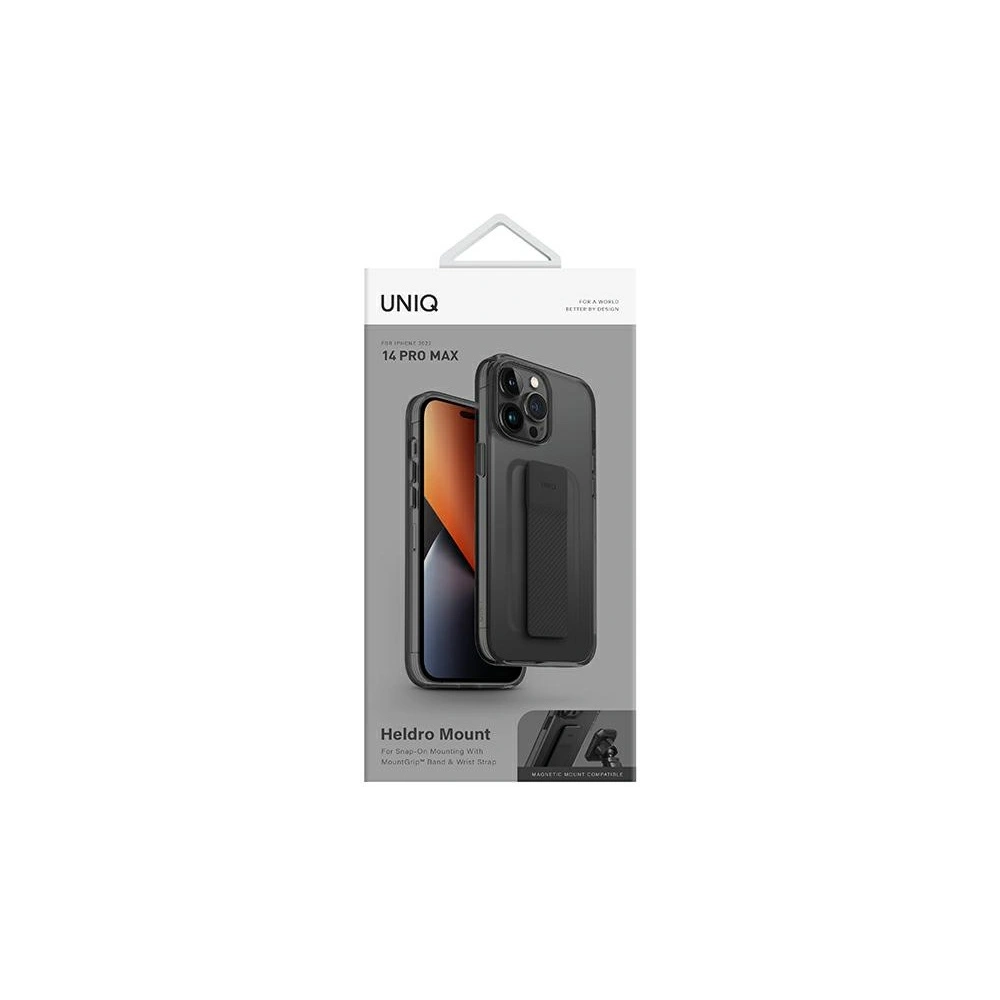 Etui UNIQ Heldro Mount Apple iPhone 14 Pro Max szary/vapour smoke