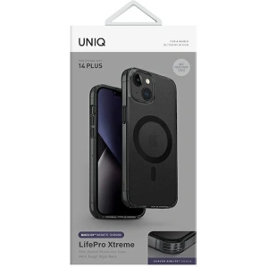 Etui UNIQ LifePro Xtreme Apple iPhone 14 Plus / 15 Plus Magclick Charging czarny/frost smoke