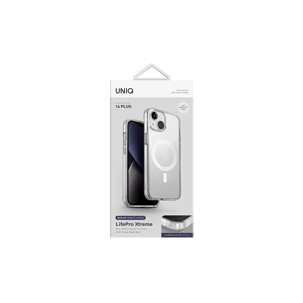 Etui UNIQ LifePro Xtreme Apple iPhone 14 Plus / 15 Plus Magclick Charging przeźroczysty/frost clear