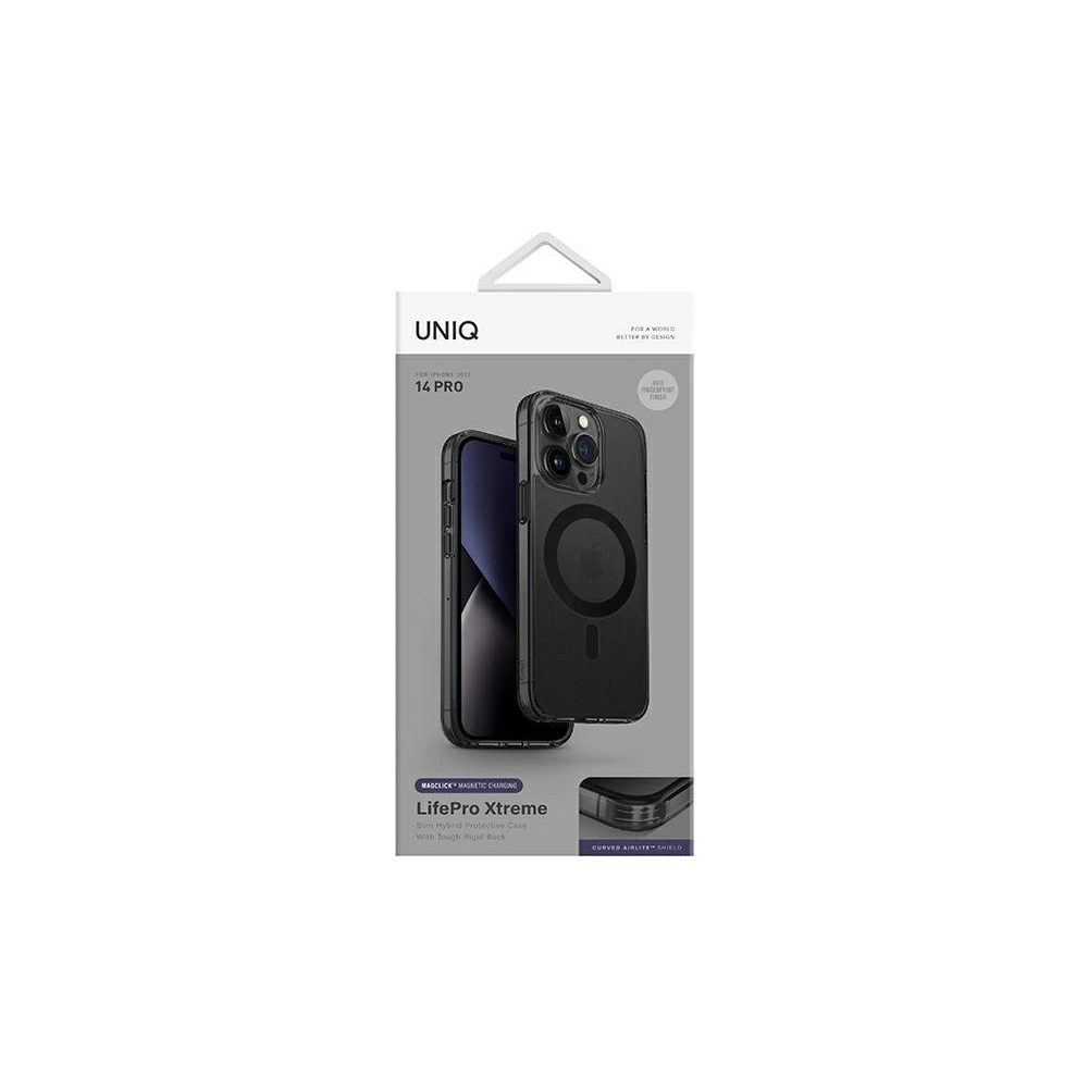 Etui UNIQ LifePro Xtreme Apple iPhone 14 Pro Magclick Charging szary/frost smoke