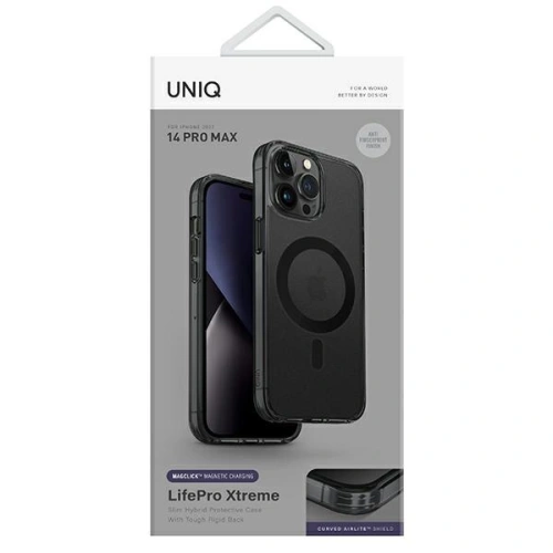 Kup Etui UNIQ LifePro Xtreme Apple iPhone 14 Pro Max Magclick Charging fekete/füstös frost - UNIQ687 - {ean13} - Sklep Home Screen