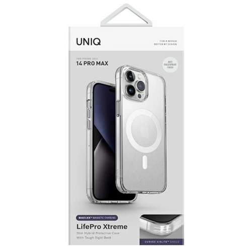 Kup Etui UNIQ LifePro Xtreme Apple iPhone 14 Pro Max Magclick Charging průhledný/frost clear - UNIQ689 - {ean13} - Sklep Home Screen