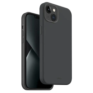 Etui UNIQ Lino Hue Apple iPhone 14 Plus / 15 Plus Magclick Charging szary/charcoal grey