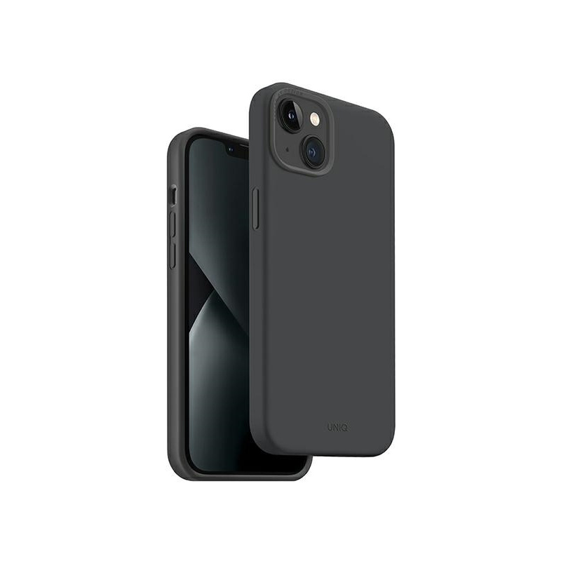 Kup Etui UNIQ Lino Hue Apple iPhone 14 Plus Magclick Charging szary/charcoal grey - 8886463681602 - UNIQ693 - Homescreen.pl