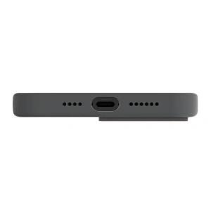 Etui UNIQ Lino Hue Apple iPhone 14 Plus / 15 Plus Magclick Charging szary/charcoal grey