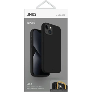 Etui UNIQ Lino Apple iPhone 14 Plus / 15 Plus czarny/midnight black