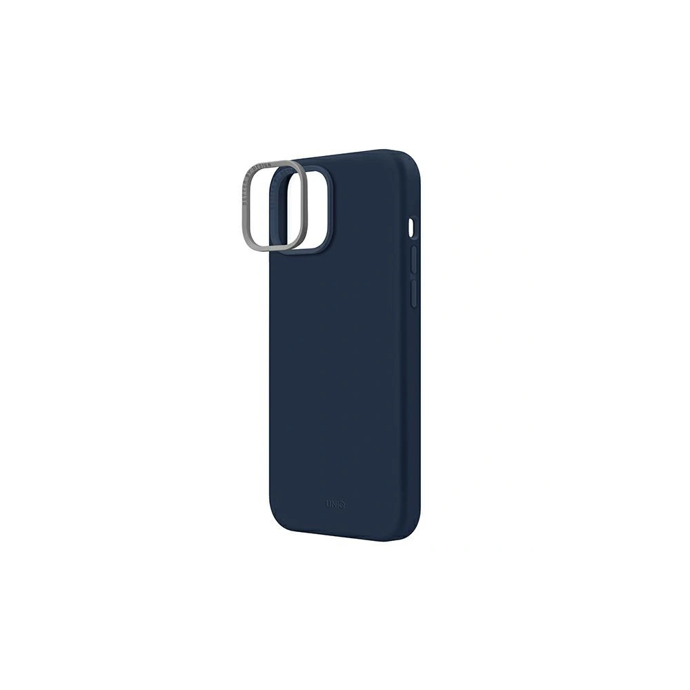 Etui UNIQ Lino Apple iPhone 14 Plus / 15 Plus niebieski/marine blue