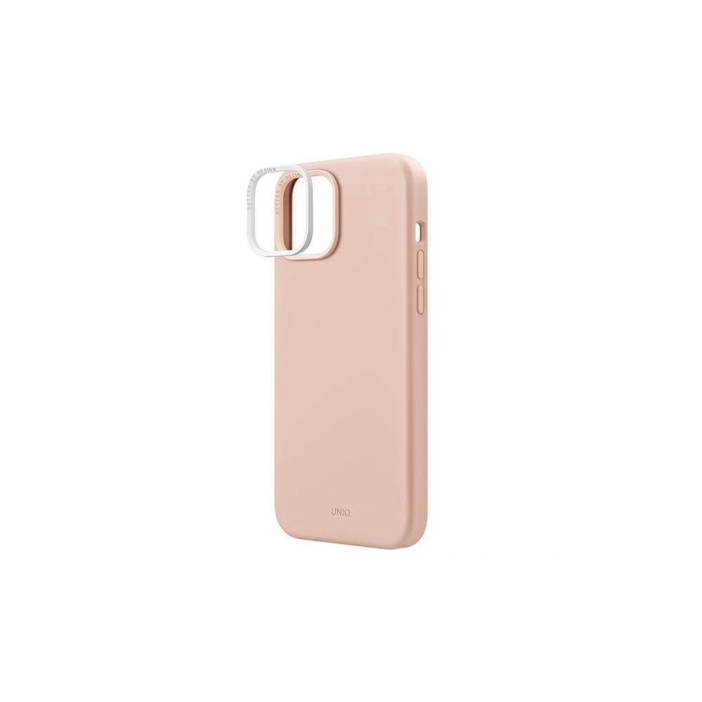 Etui UNIQ Lino Apple iPhone 14 Plus / 15 Plus różowy/blush pink