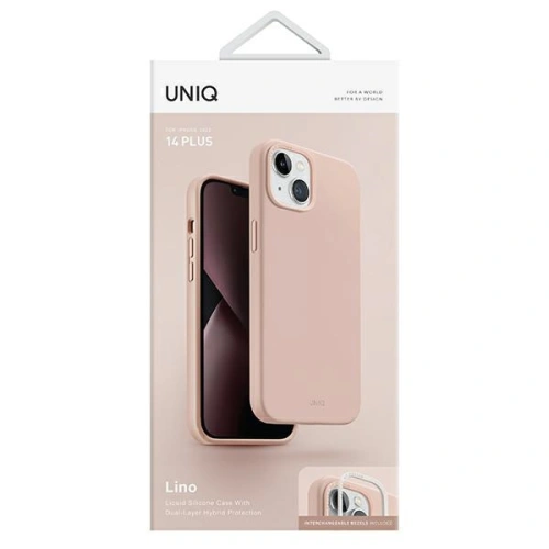 Buy UNIQ Lino Apple iPhone 14 Plus / 15 Plus blush pink - UNIQ705 - {ean13} - Home Screen Store Europe