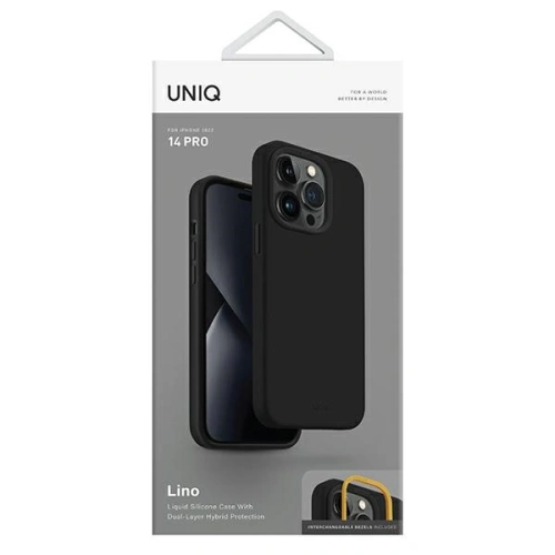 Kup Etui UNIQ Lino Apple iPhone 14 Pro czarny/midnight black - UNIQ706 - {ean13} - Sklep Home Screen