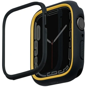 Etui UNIQ Moduo Apple Watch Series  4/5/6/7/8/SE 40/41mm czarny-musztardowy/midnight-mustard
